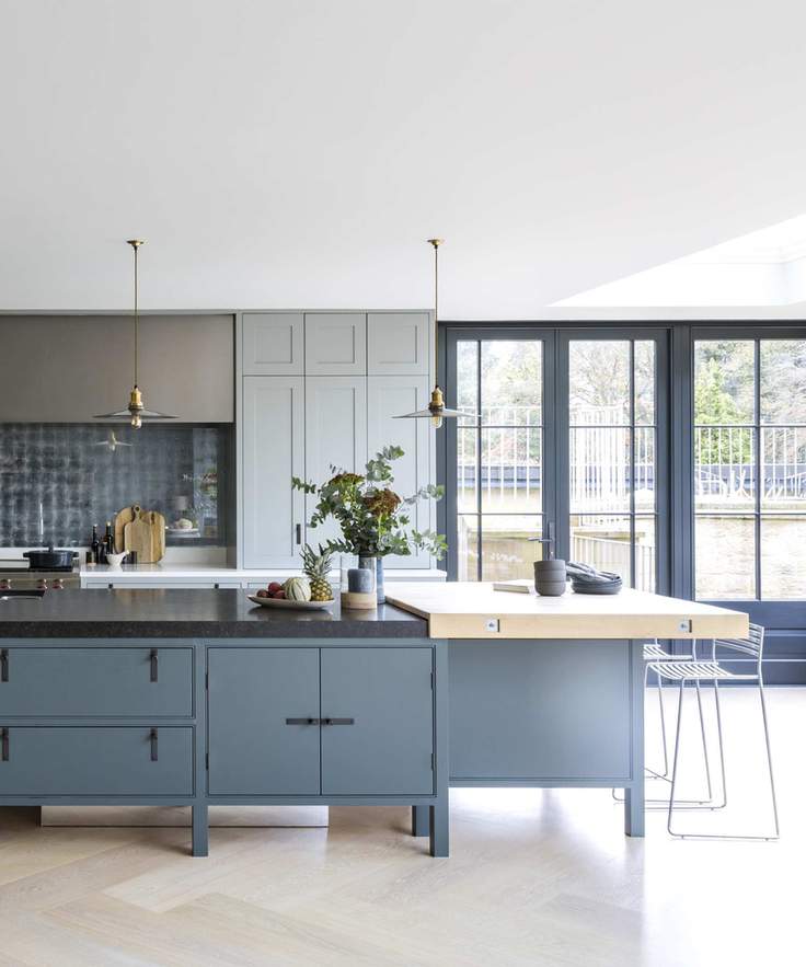 Mixed materials kitchen trend