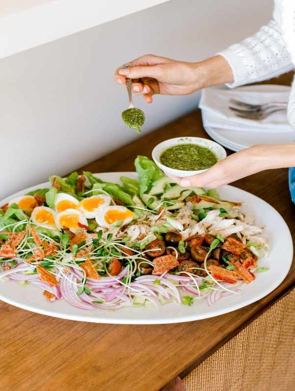 pesto chicken cobb salad