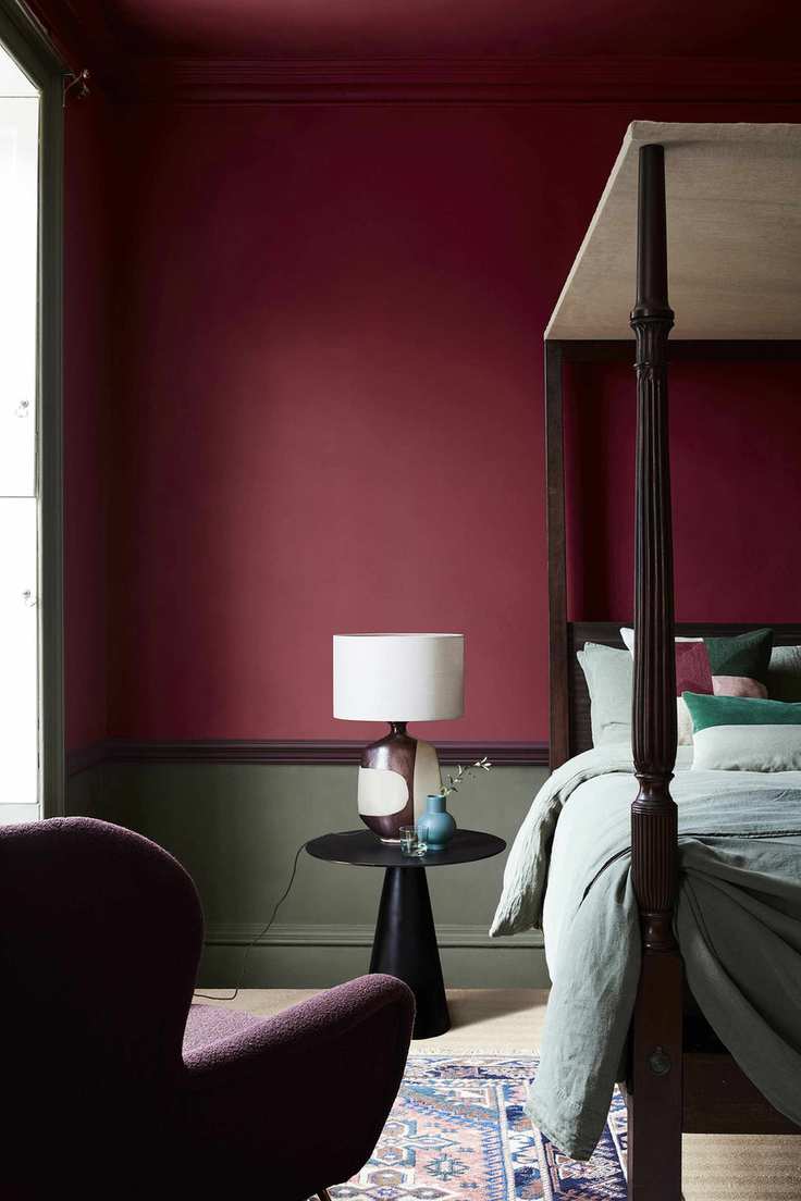 Red bedroom