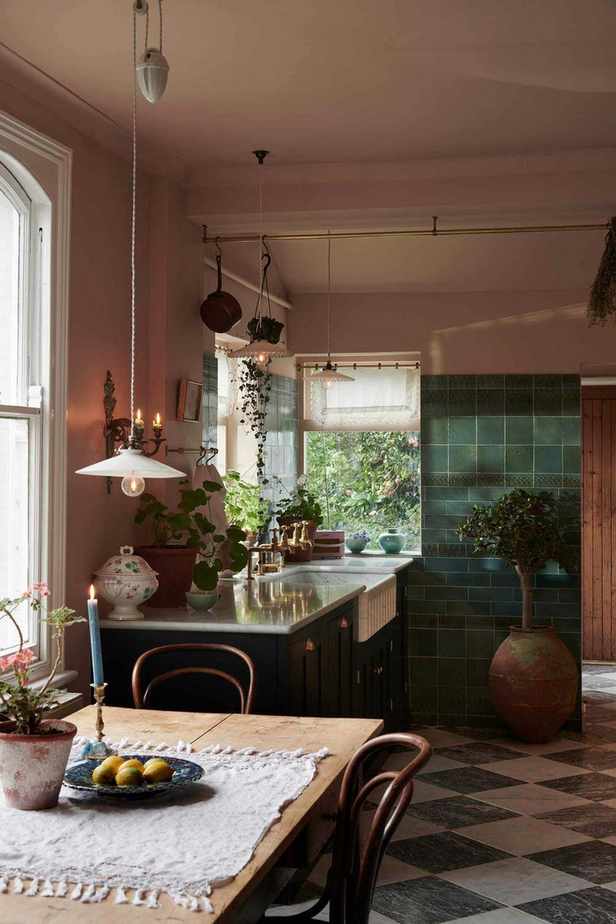 Classic English cupboards and vintage furniture