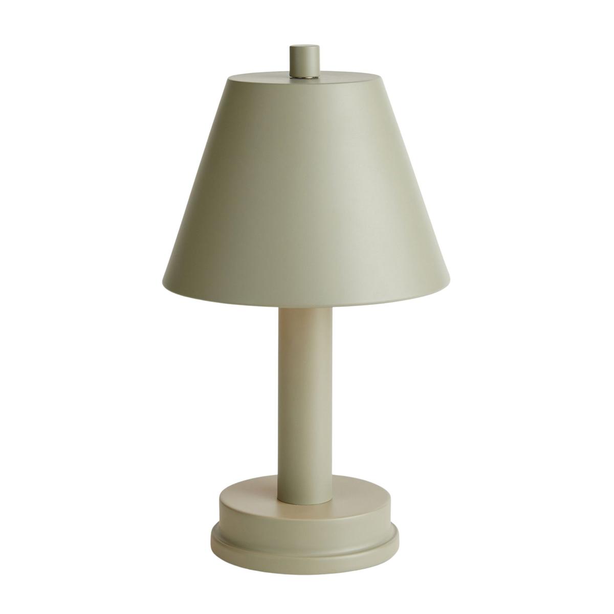 sage green portable lamp