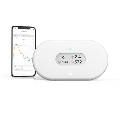 Airthings 2960 View Plus - Battery Powered Radon & Air Quality Monitor (pm, Co2, Voc, Humidity, Temp, Pressure)