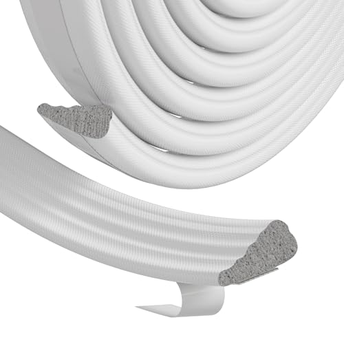 Weather Stripping Door Seal Strip for Door Frame,window Insulation for Winter,doors Soundproofing Gap Filler,window Sealer Exterior Doors Weather Stripping,foam Windows Draft Stopper (white,118'')
