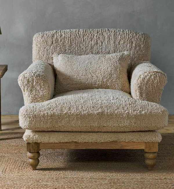Teddy boucle armchair