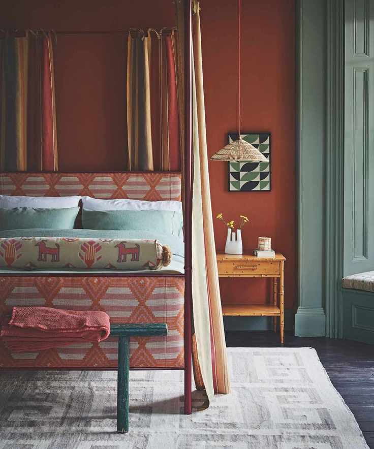 A beautifully decorated bedroom