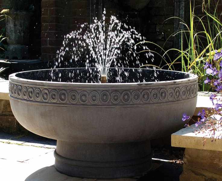 stone bowl style fountain