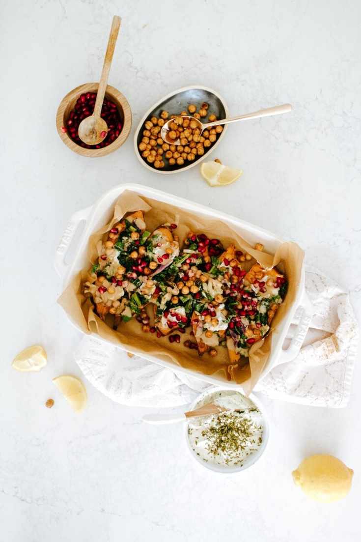 autumn stuffed sweet potatoes