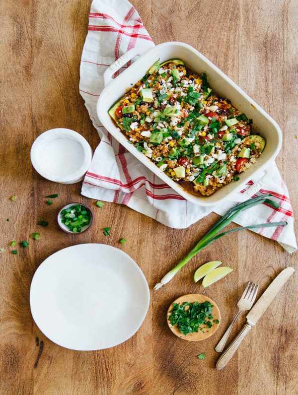 enchilada stuffed zucchini boats