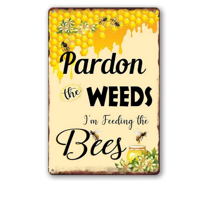 Amazon bee garden sign