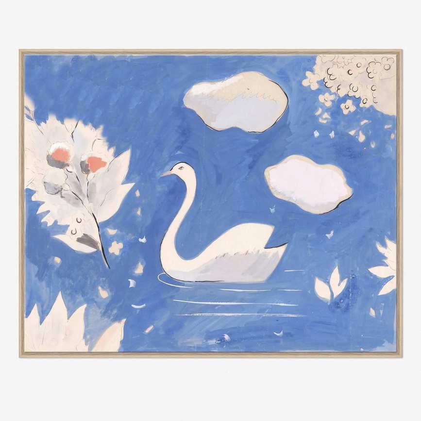 lulu and georgia swan painting