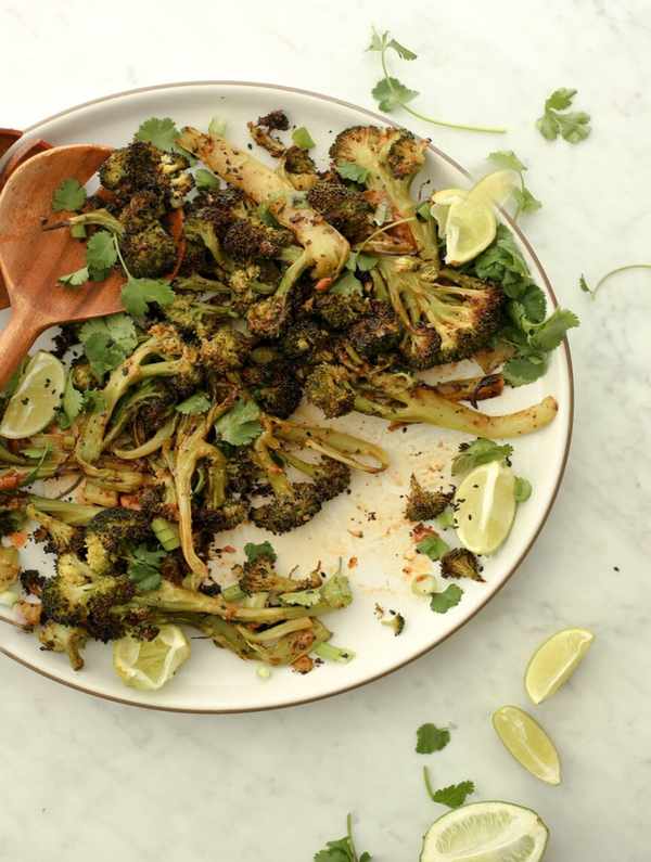 Crispy Sweet and Spicy Roasted Broccoli