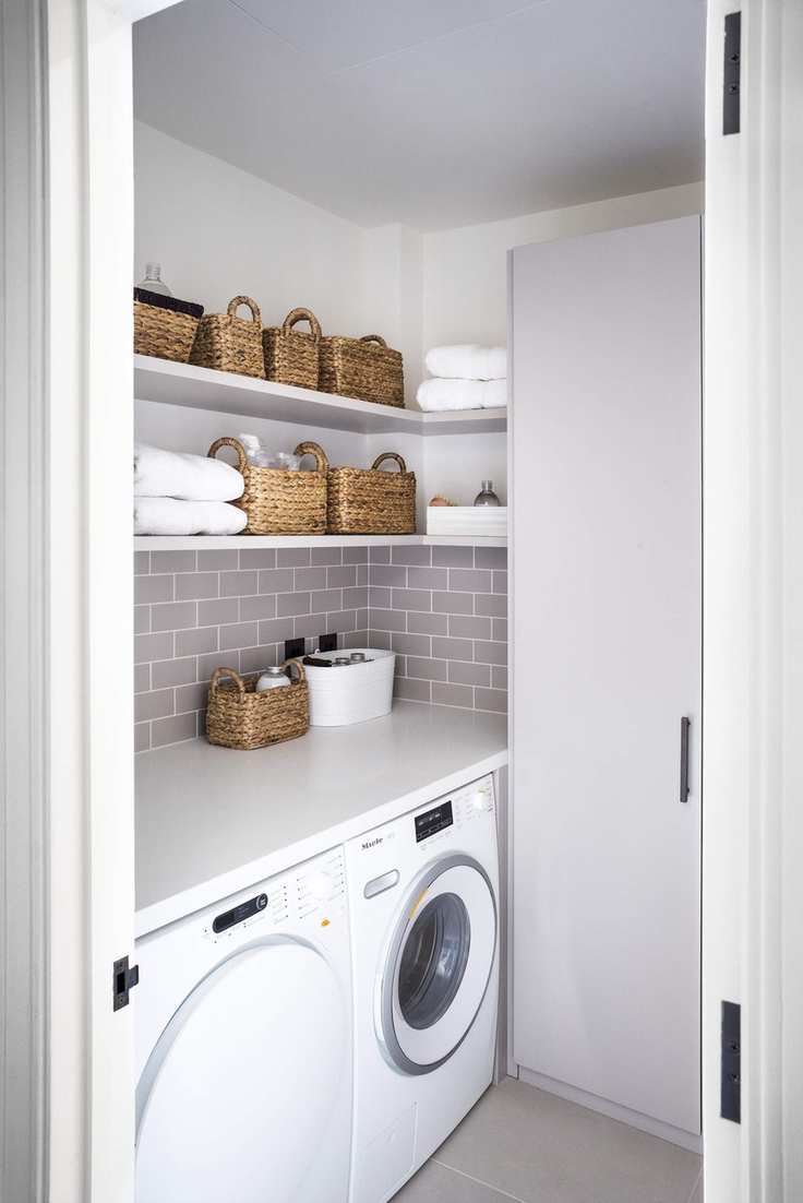 washing machine in kitchen