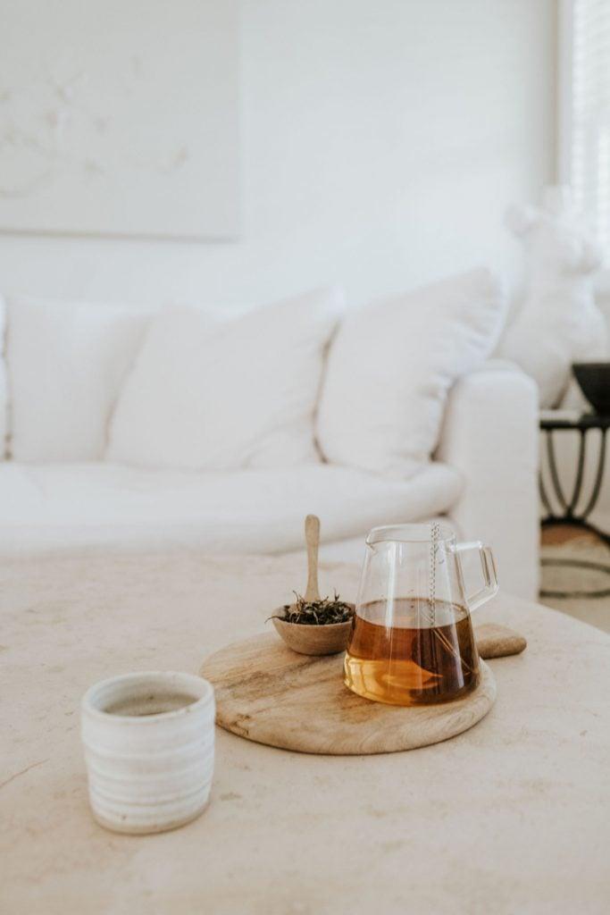 brewing tea