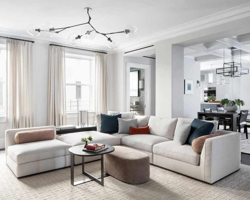 Living room with modern decor
