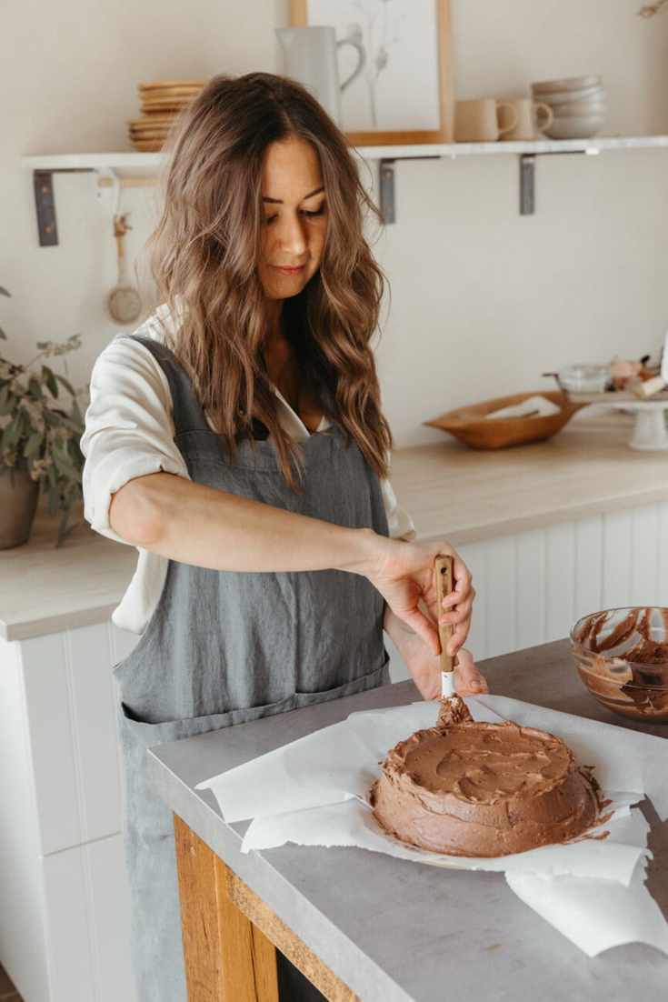Delicious chocolate cake for a romantic Valentine's Day menu