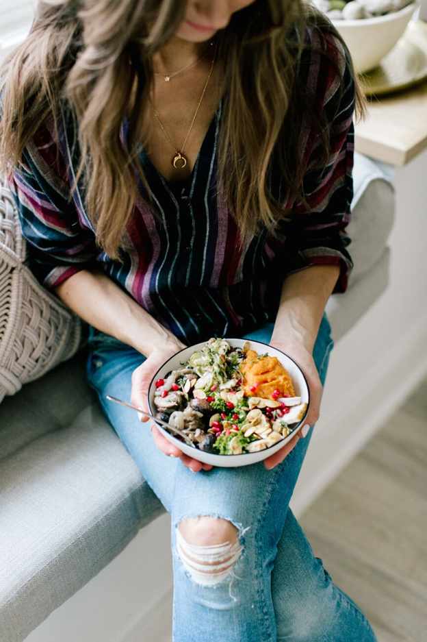 thanksgiving leftovers bowl