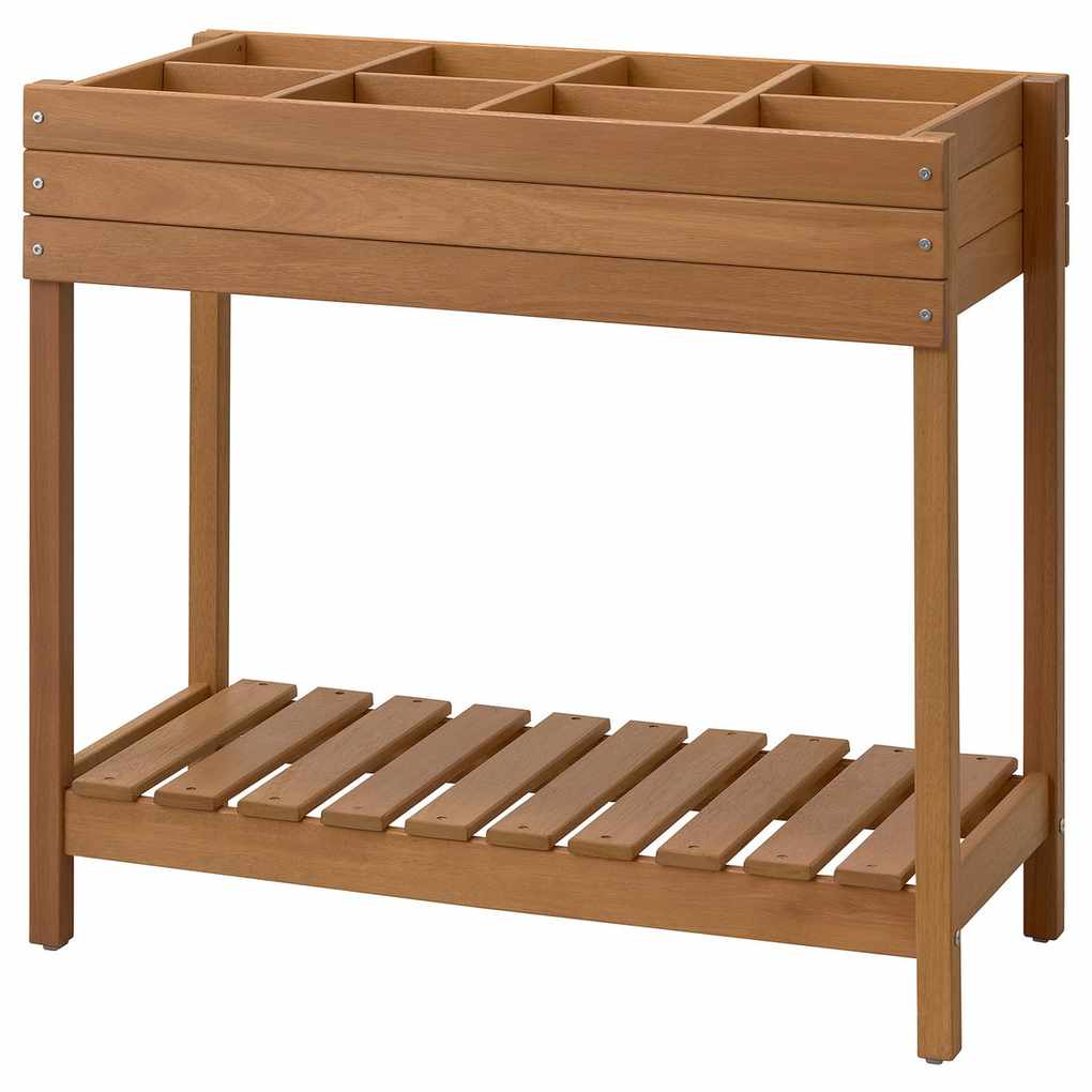 Hattholmen Plant Stand - Stained Eucalyptus/outdoor