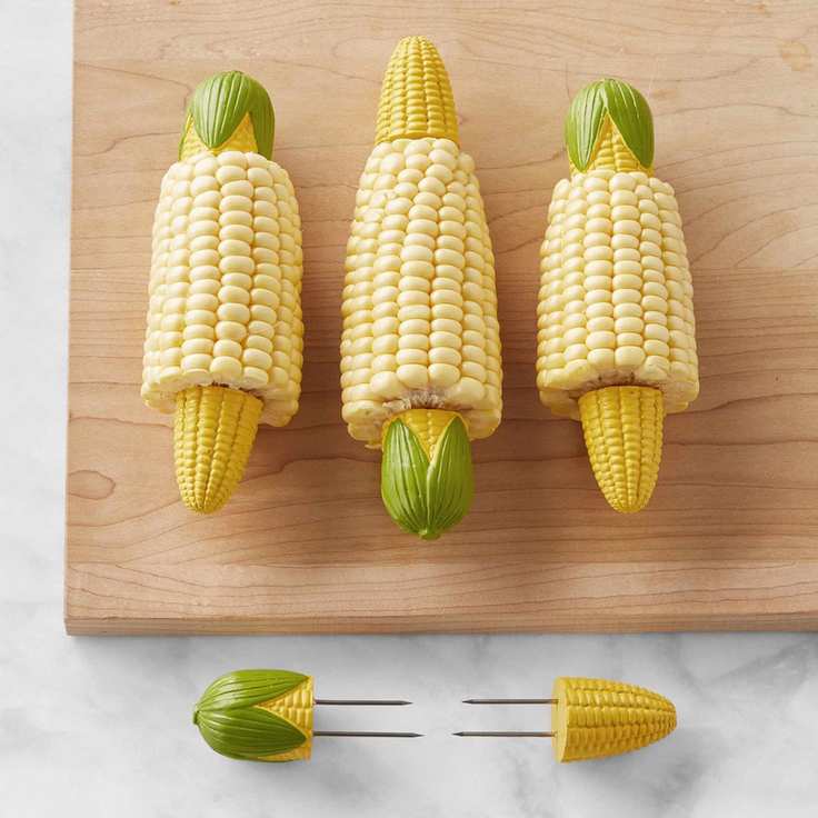 Williams Sonoma Corn-Shaped Corn Picks