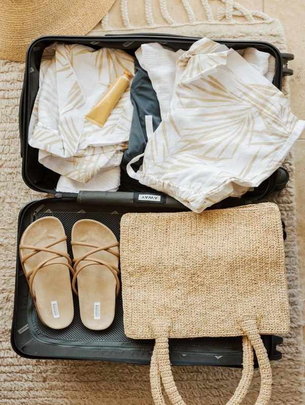 Packing a travel capsule wardrobe.