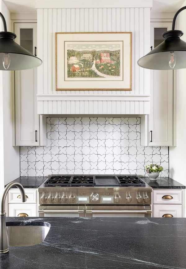 White kitchen.