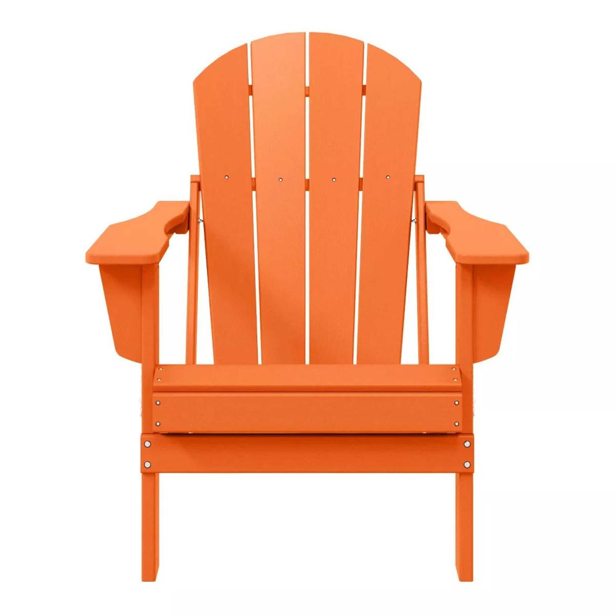 WestinTrends Malibu HDPE Outdoor Patio Folding Poly Adirondack Chair