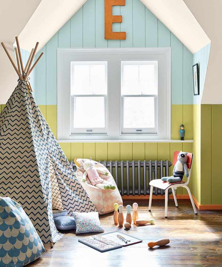 Colorful playroom with toys