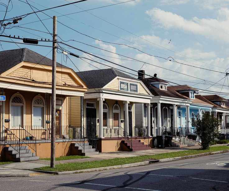 Row of shotgun houses