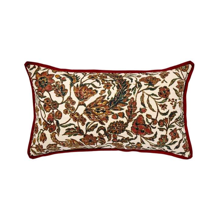 Jacobean Floral Throw Pillow