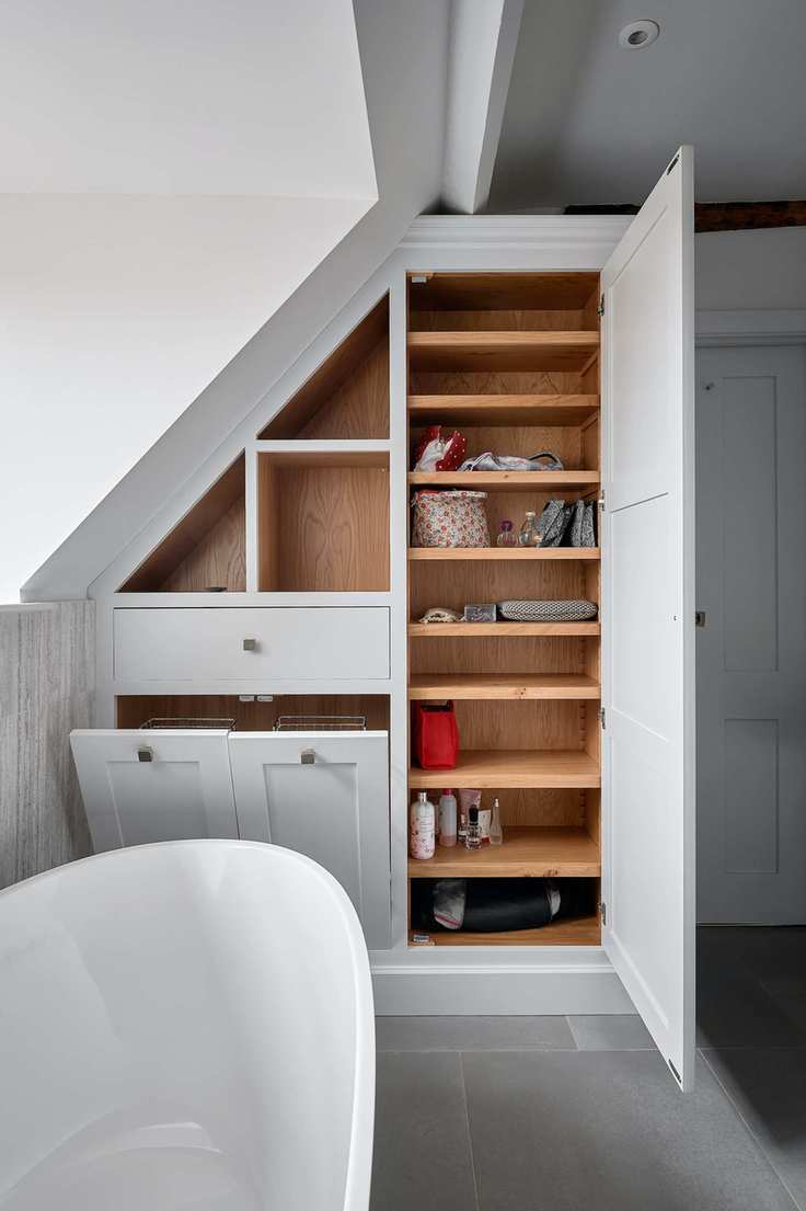 Family bathroom with storage
