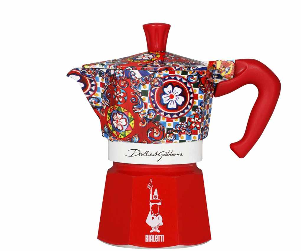 D&G moka pot on white background