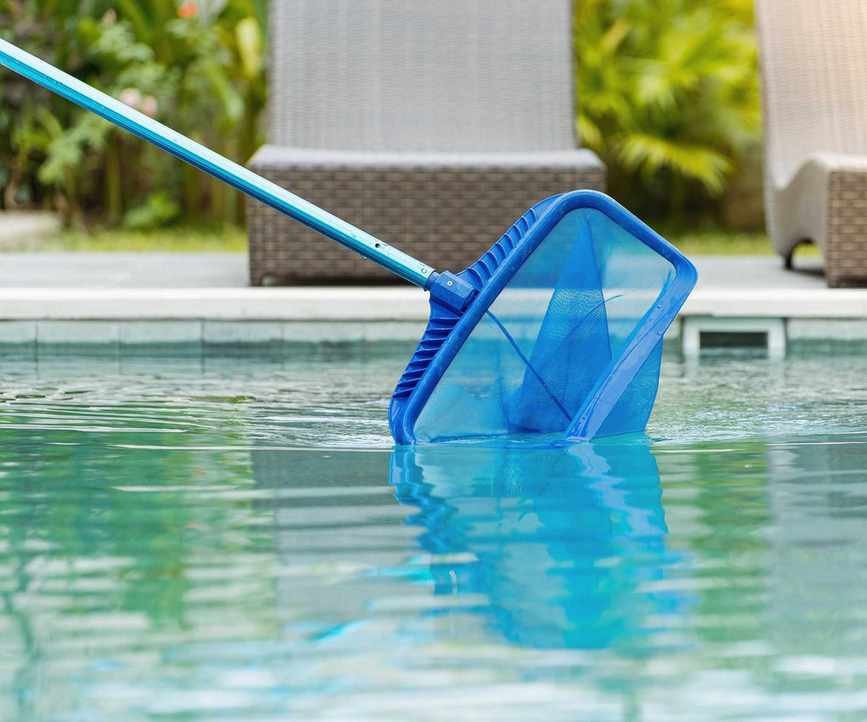 using a pool net