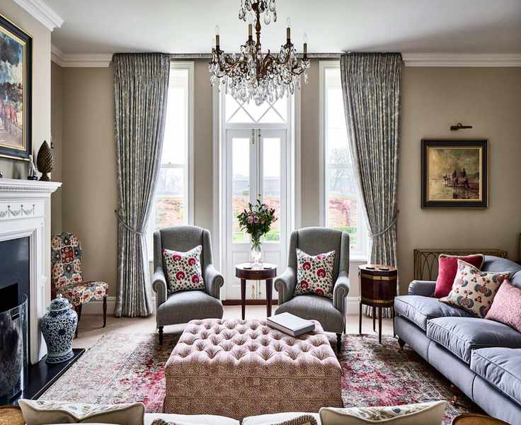 country living room ideas - formal country living space