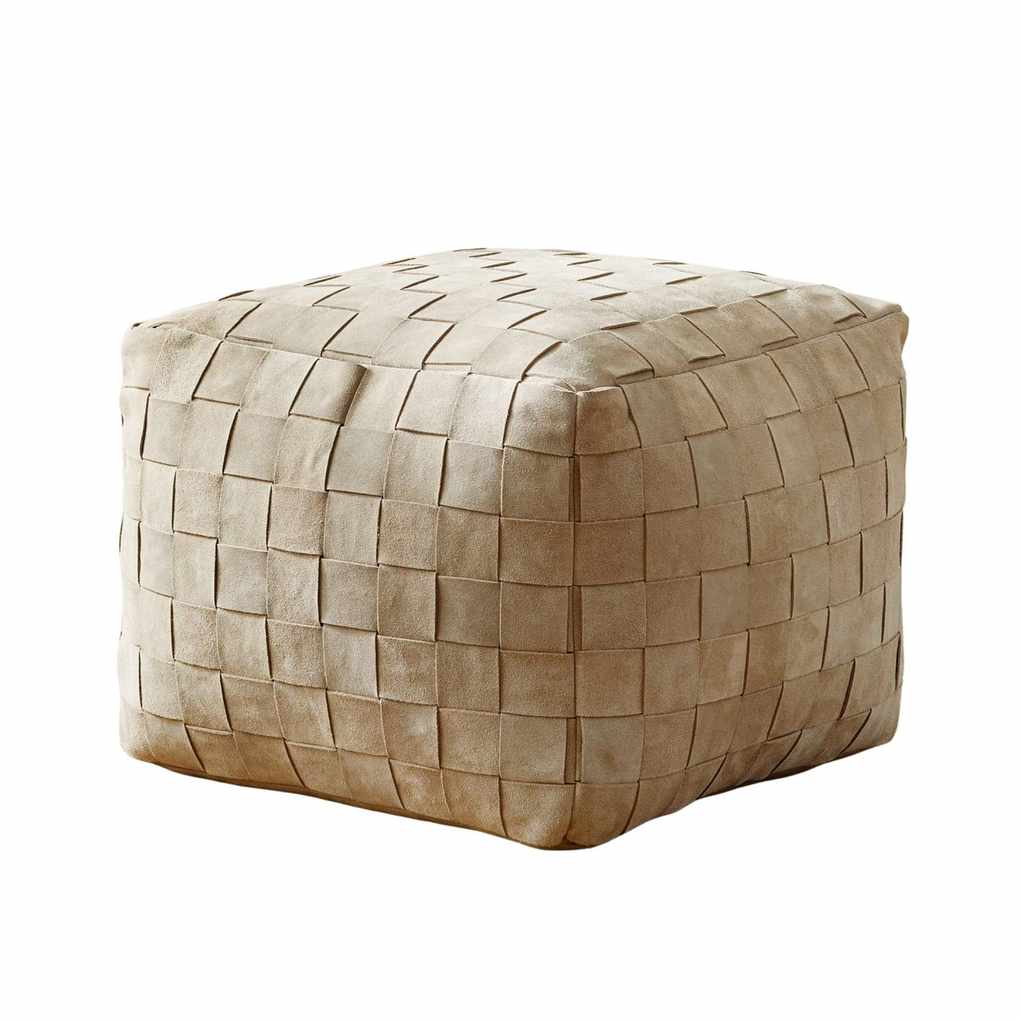 basket weave pouf