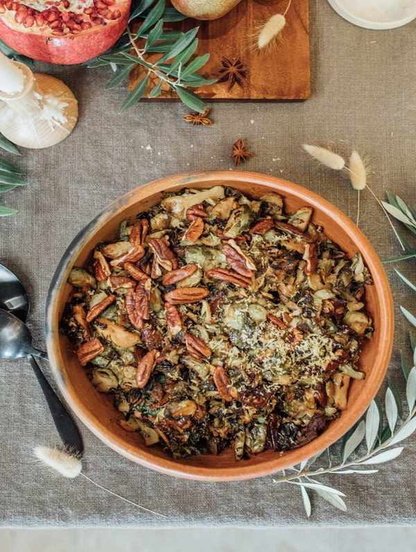 sweet and sour cider brussels sprouts
