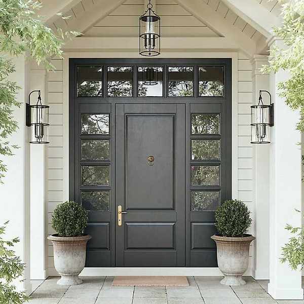 black front door