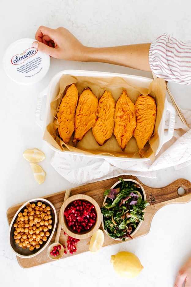 autumn stuffed sweet potato ingredients