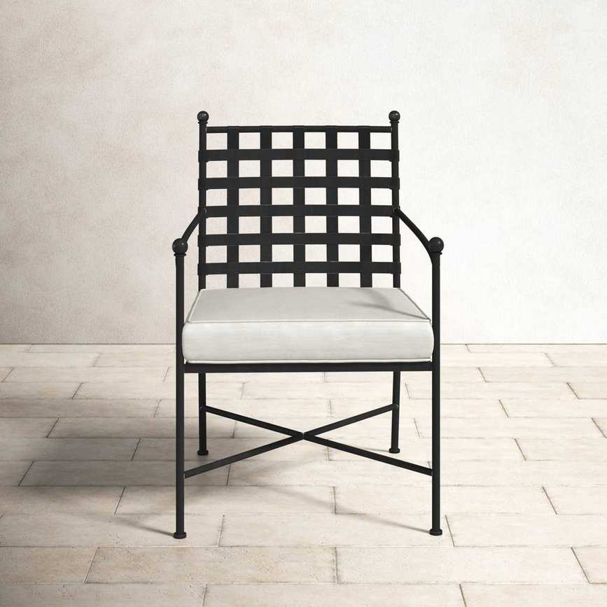 Birch Lane™ Lucier Patio Dining Armchair With Cushion & Reviews | Wayfair