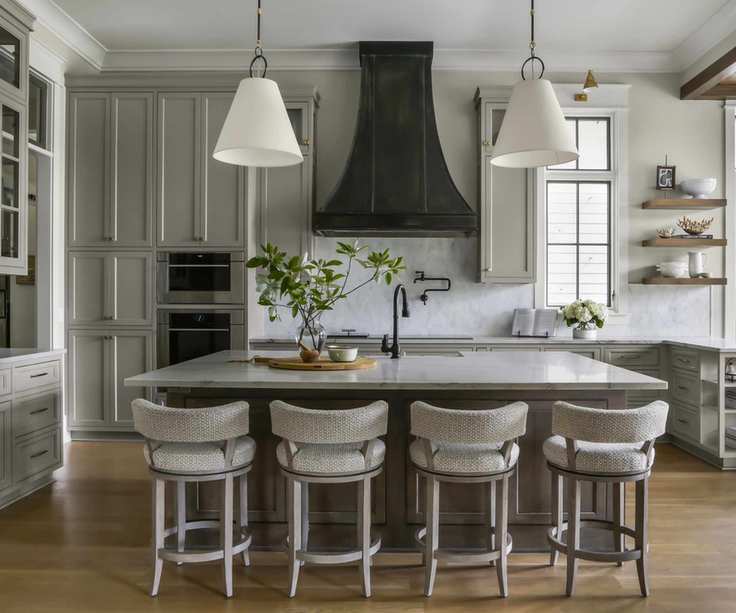 Modern kitchen designed for gathering