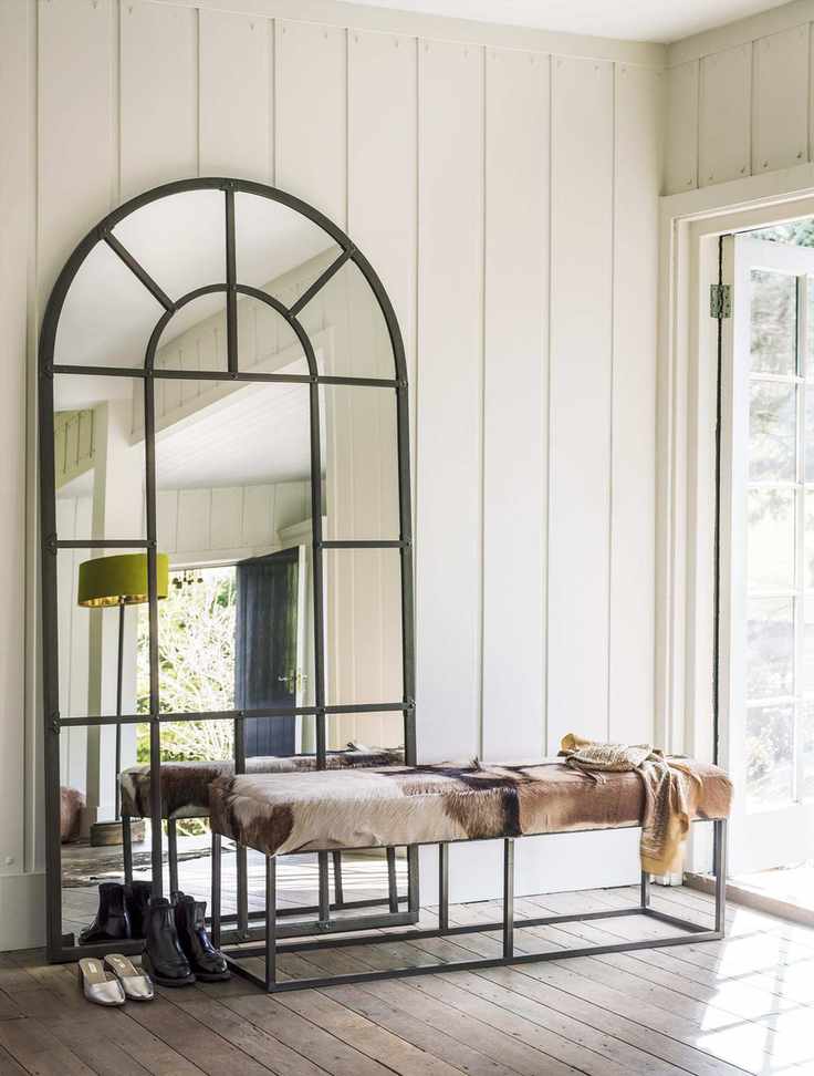 Graham & Green large window pane mirror