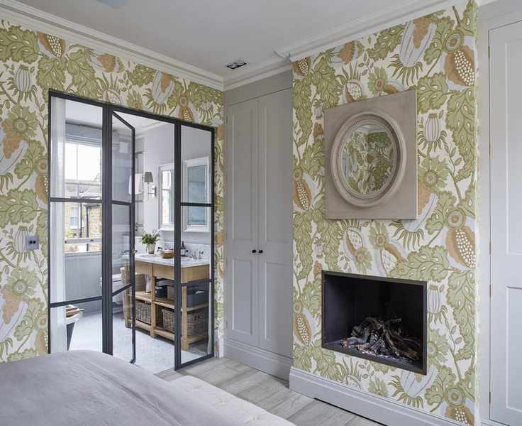 small master bedroom wallpaper and an with en suite