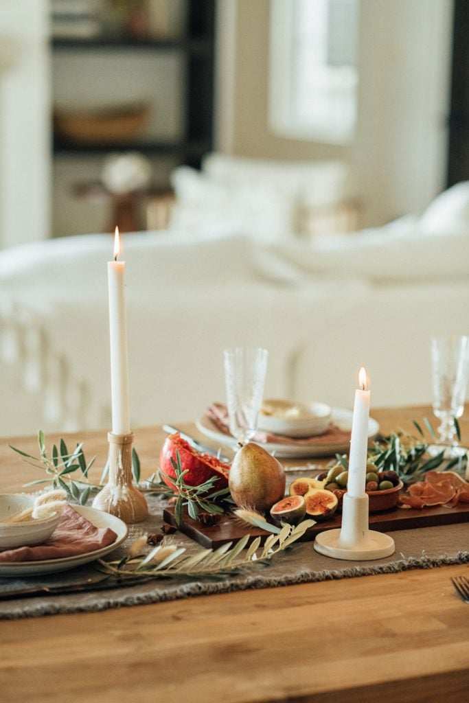 Low-key, understated candles.
