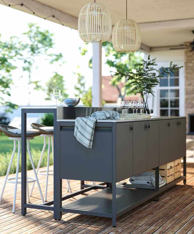 IKEA's BÅTSKÄR Outdoor Kitchen Island