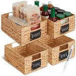 Bayou Breeze Pantry Baskets With Chalkboard Chalk Marker & Reviews | Wayfair