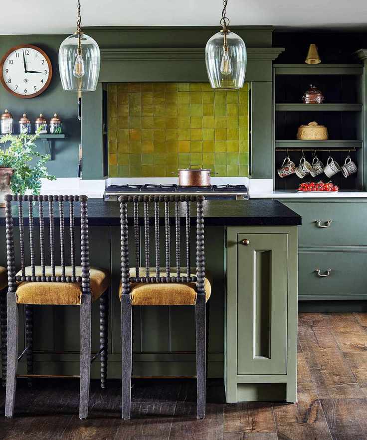 Traditional kitchen with updated hardware