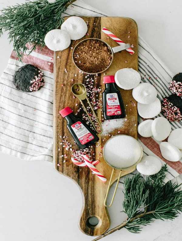 boozy peppermint hot chocolate ingredients