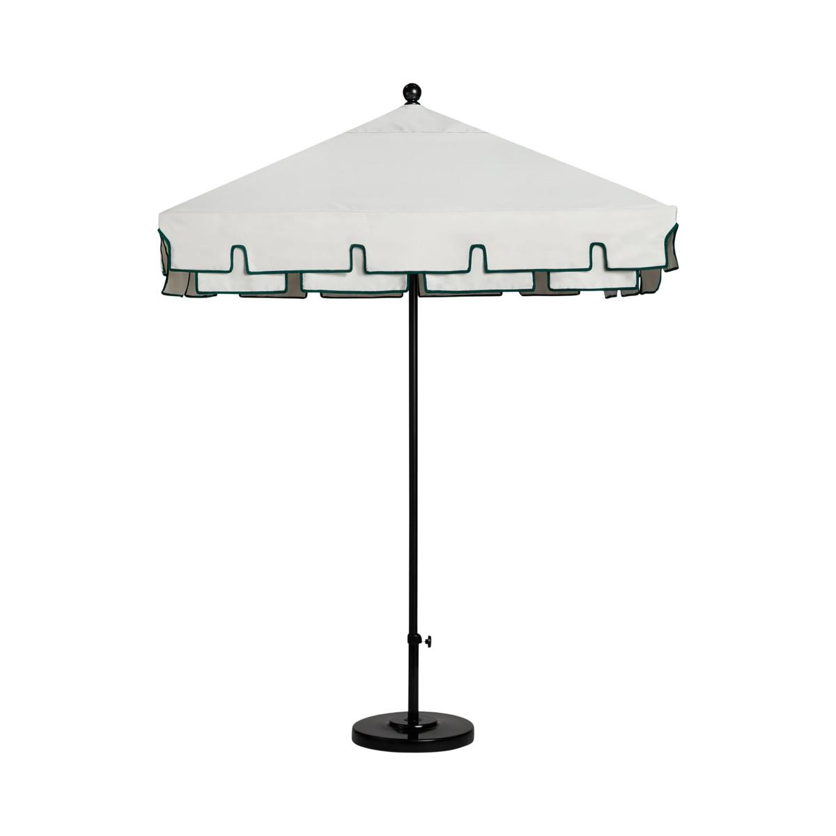 a white outdoor umbrella