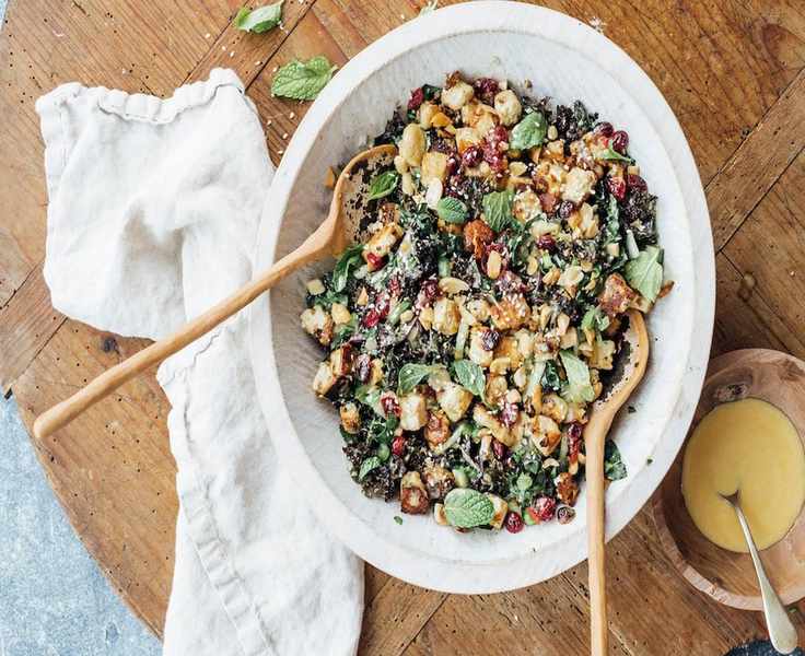 shredded kale & cranberry salad