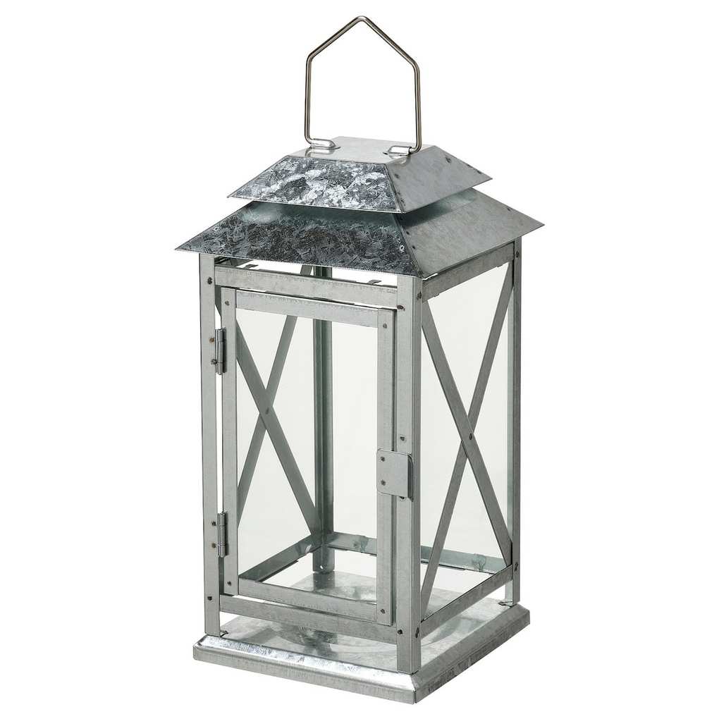 Bef&Auml;sta Lantern for Candle, Indoor/outdoor - Galvanized 11 "