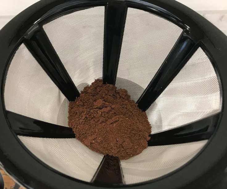 Bodum Pour-Over with coffee grounds