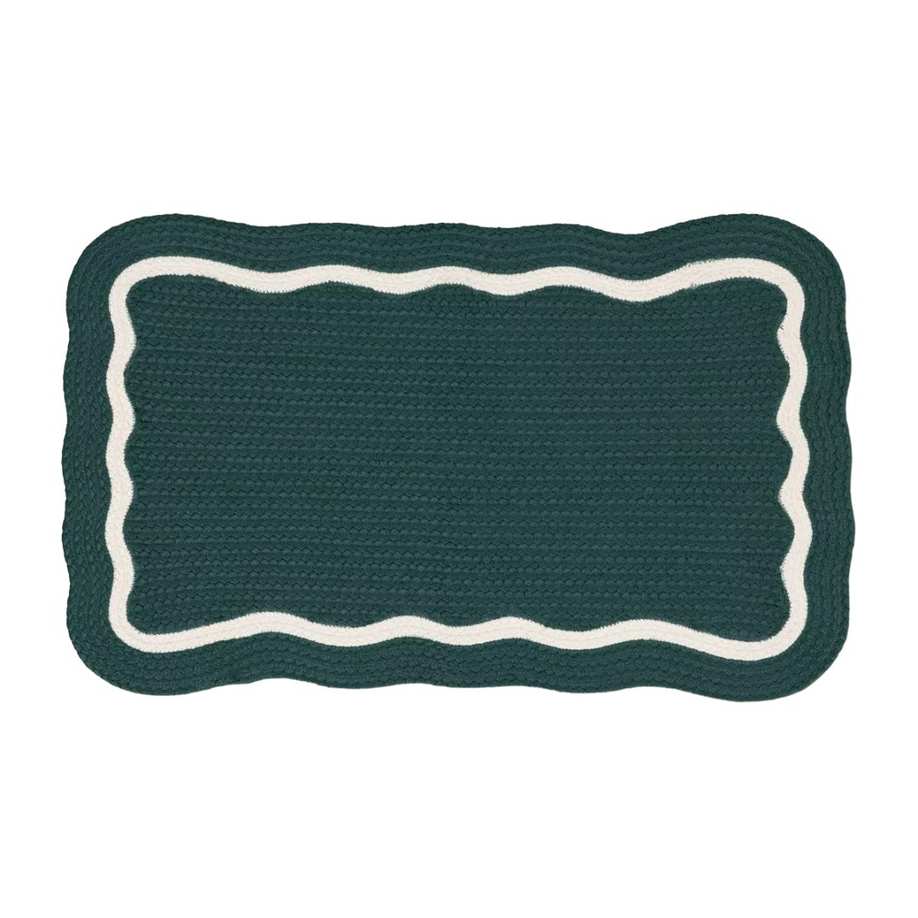 Threshold, Braided Scallop Rug, 1'8